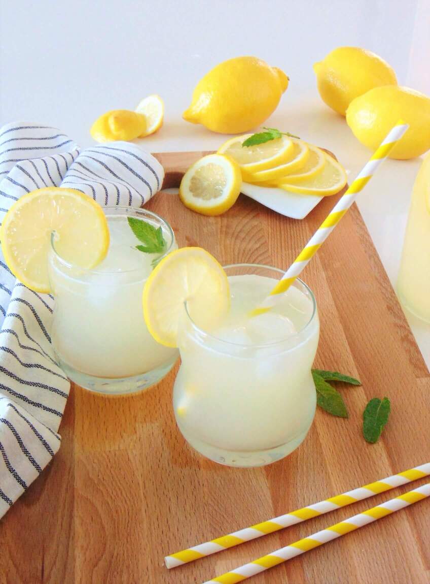 Limonada caseira sem açúcar